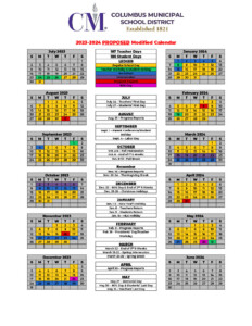 Proposed Calendar
