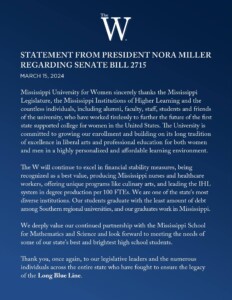 Statement from Nora Miller regarding SB2715